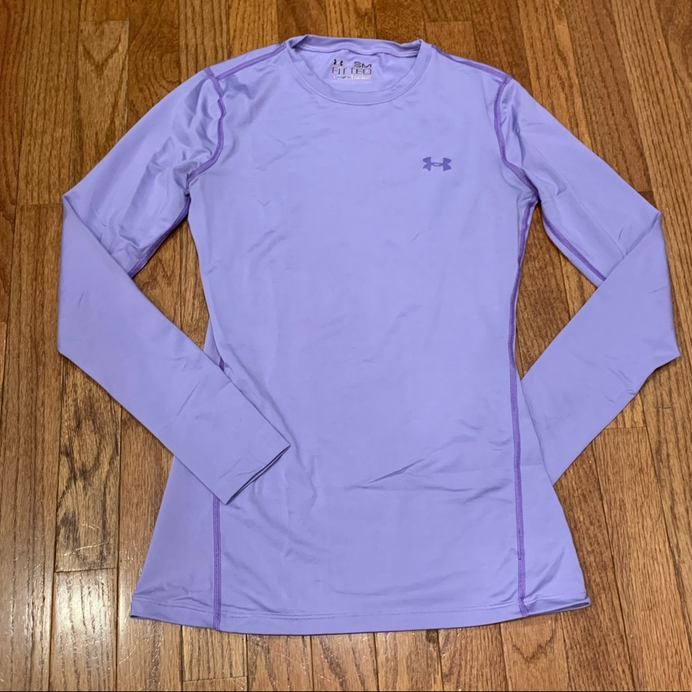 Under Armour Fitted Coldgear Lilac Small